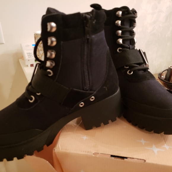 Steve Madden Combat Boots - Picture 4 of 9